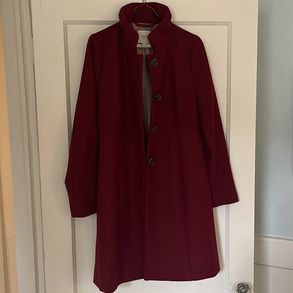 J. Crew Red Wool Coat